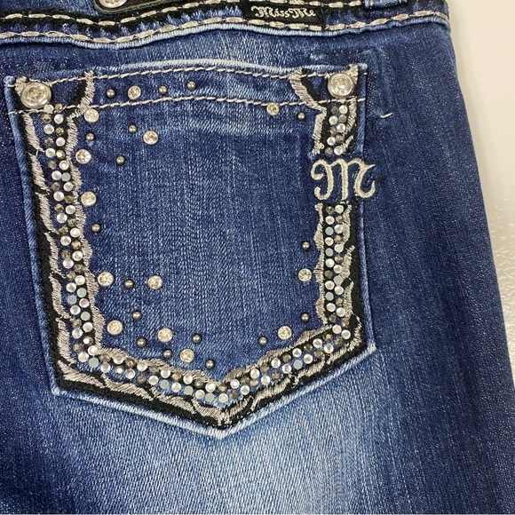 Miss Me easy crop capri jeans model JE5408EC5 size 29 - Picture 3 of 10